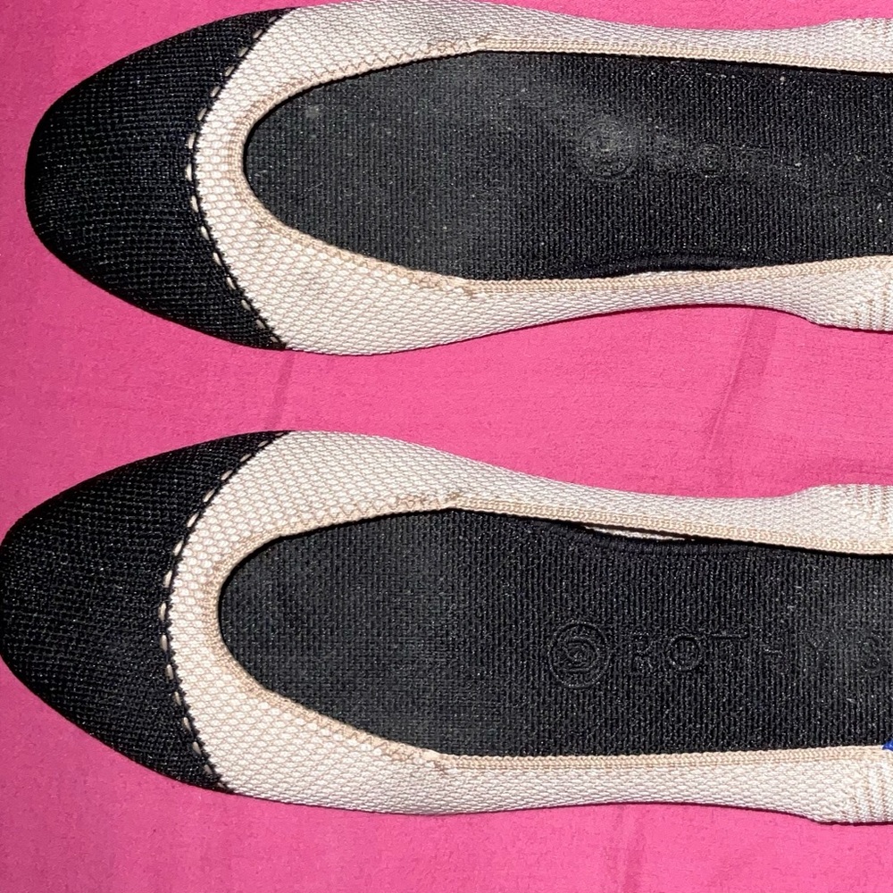 PRICE DROP! Rothy's cap toe flats, worn once, size 8.5